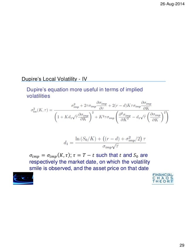 dupire local volatility